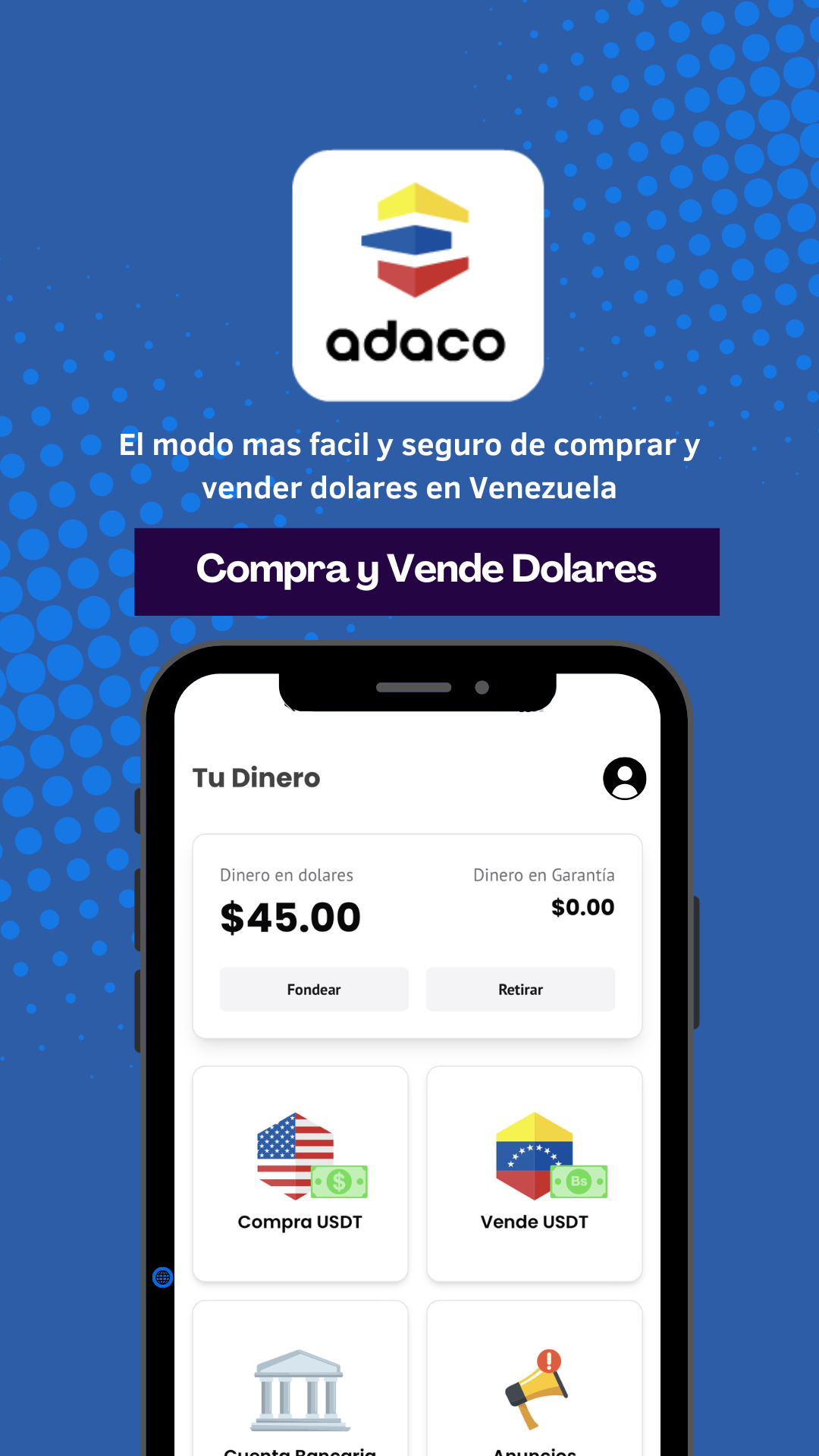 ADACO app screenshot 1